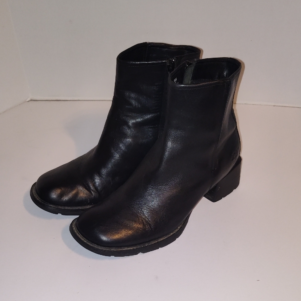 Timberland Leather Ankle Boots Chunky Y2K Style Boot Size 8.5